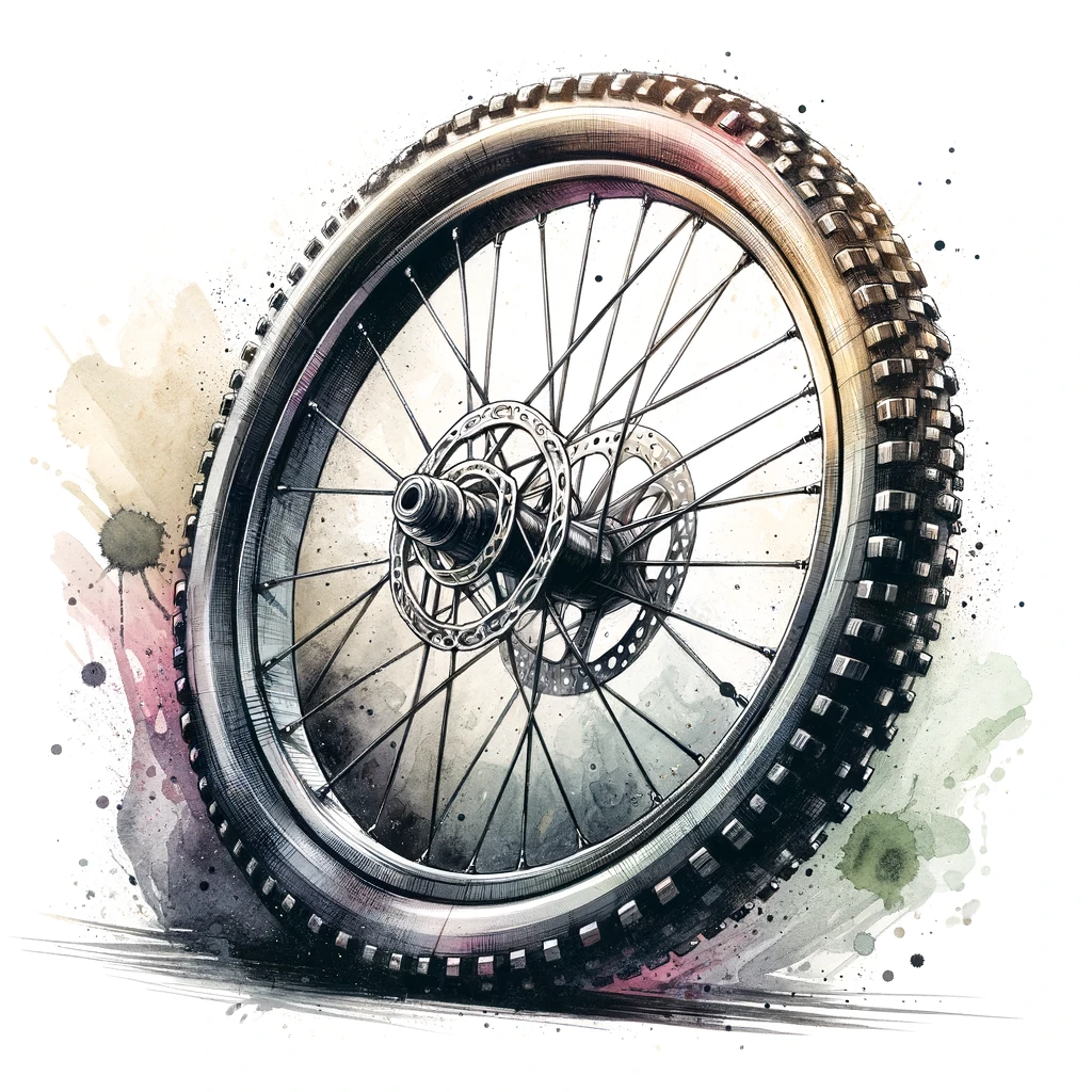 An Enduro bicycle wheel